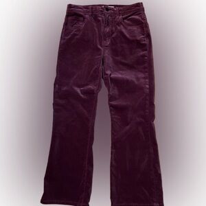 Current Elliott Plum Modal Velveteen Jeans Size 27